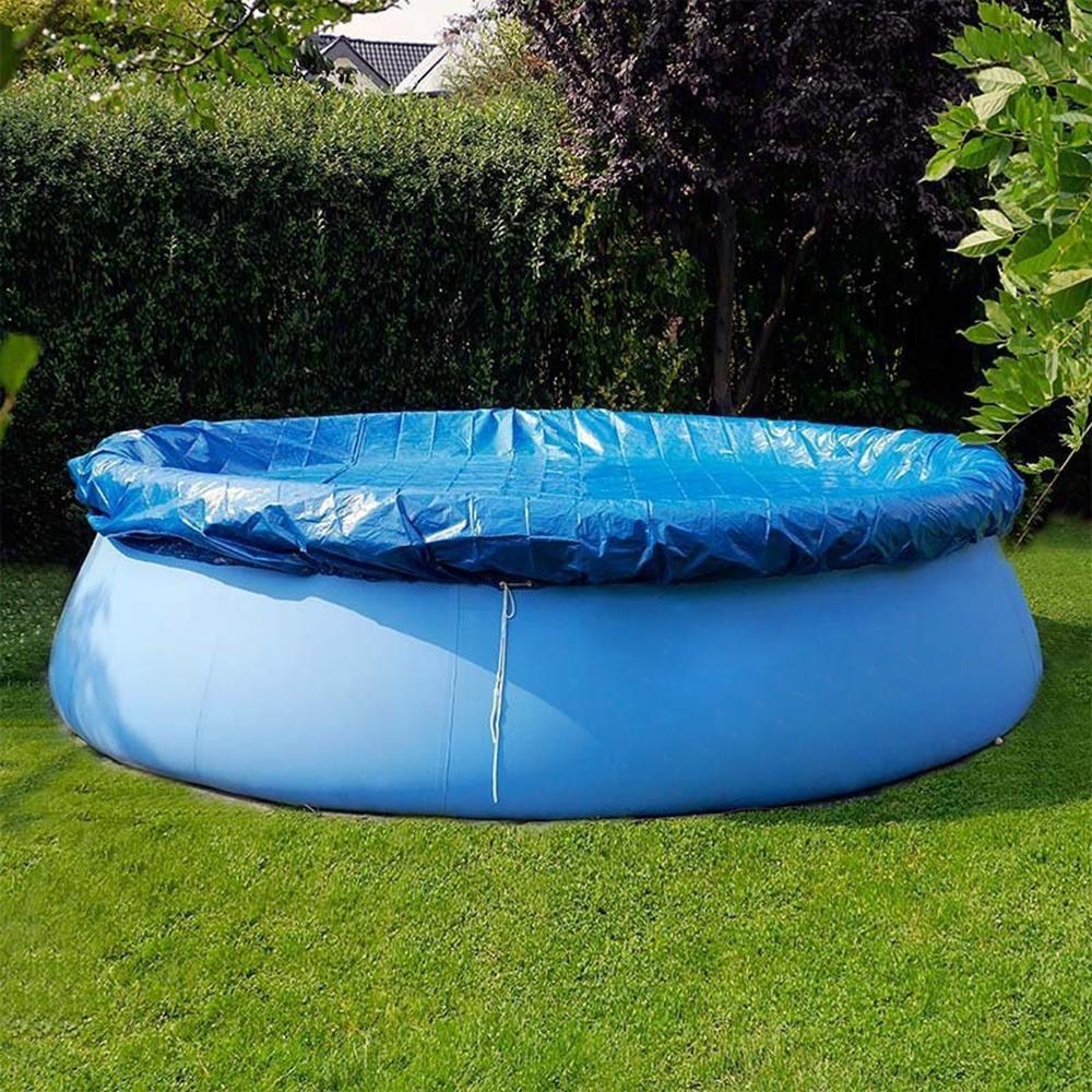 Prettyava Outdoor Inflatable Swimming Pool Anti-exposure Anti-crack Round Family Water Park Pool for Children Adults