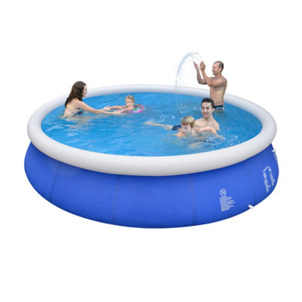 Prettyava Outdoor Inflatable Swimming Pool Anti-exposure Anti-crack Round Family Water Park Pool for Children Adults