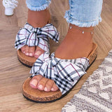 Prettyava Women Comfy Classic Plaid Summer Sandals