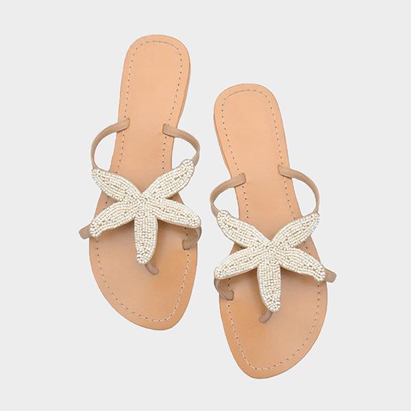 Prettyava Women Starfish Beach Flat Sandals