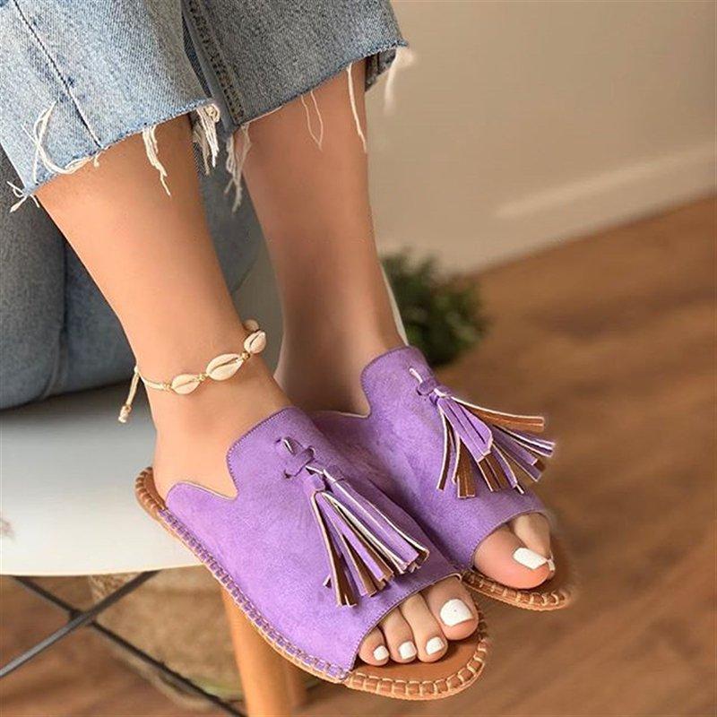 Prettyava Women Casual Summer Stylish Slip-On Flat Sandals