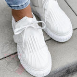 Prettyava Shells Toe Lace Up Sneakers