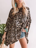 Prettyava Women Leopard And Flow Shift Sweater