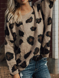 Prettyava Leopard & Lattes Shift Sweater