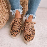 Prettyava Leopard Espadrille Sneakers