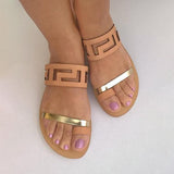 Prettyava Open Toe Flat Sandals Slippers