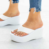 Prettyava Flip-flops Foam Wedge Heel Sandals