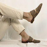 Prettyava Ladies Fashion Leopard Print Flat Slippers