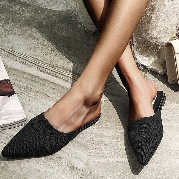 Prettyava Ladies Fashion Pointed Toe Flat Sandals