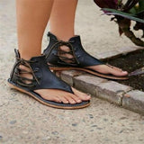 Prettyava Women Summer Fashion Retro Strappy Sandals