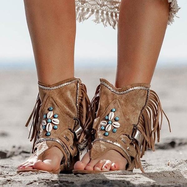 Prettyava Women Summer Wedge Heel Exotic Open Toe Sandals