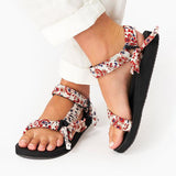 Prettyava Women Summer Literary And Ethnic Style Floral Sandals