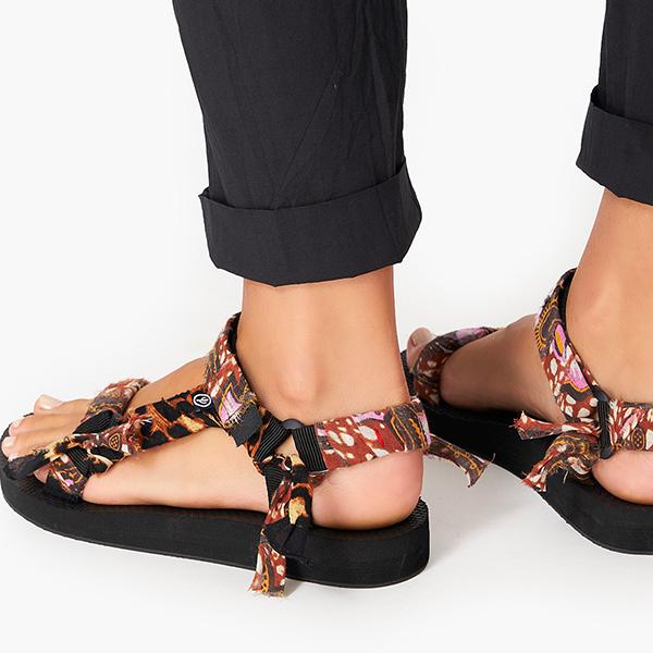 Prettyava Women Summer Literary And Ethnic Style Floral Sandals
