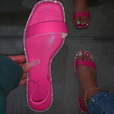 Prettyava Women Summer Color Flat Sandals