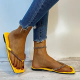 Prettyava Women Summer Fashion Wide-Foot Slippers