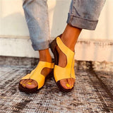 Prettyava Women Summer Simple Monochrome Set On Sandals