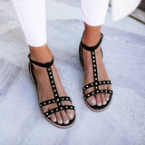 Prettyava Women Fashion Metal Adjustable Comfortable Sandals