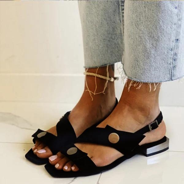 Prettyava Women Summer Fashion Comfortable Leather Sandals