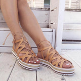 Prettyava Women Summer Vacation Strappy Platform Sandals