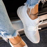 Prettyava Women Lace-Up Slip-On Lightly Sneakers