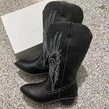 Prettyava Stylish Medium Heel Western Cowboy Boots
