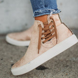 Prettyava Casual High Top Canvas Lace-Up Sneakers