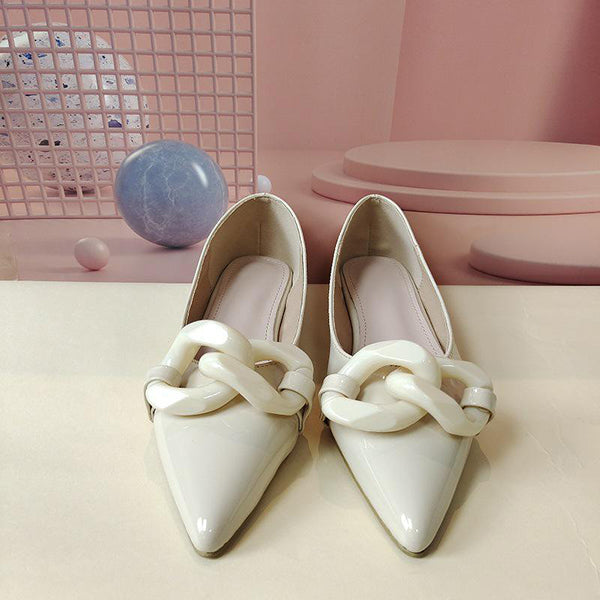 Prettyava Pointed Toe Candy Sweet Color Flats