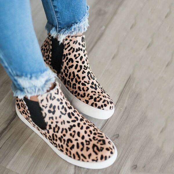Prettyava Women Leopard Casual Sneakers