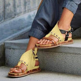 Prettyava Women Faux leather Platform sandals