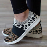 Prettyava Leopard Flat Heel Dress Sneakers